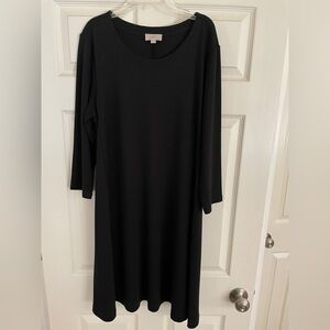LOFT Black Long Sleeve Dress
